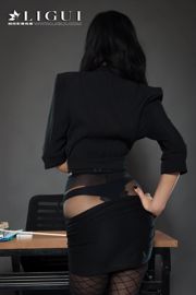 Modello di gamba Chen Chen "Black Silk Milf" [Ligui Liguil] Internet Beauty